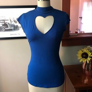 Bonsai Kitten Heart Keyhole Tee